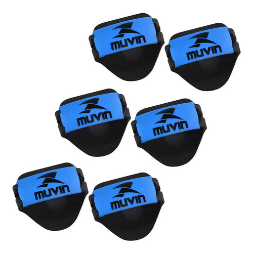 Kit 3 Pares de Luvas de Musculação em EVA Muvin Basics