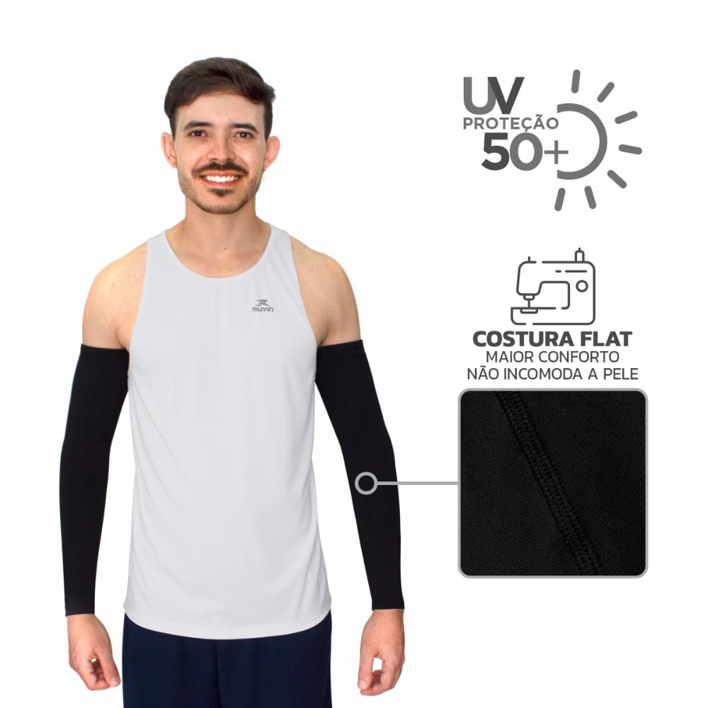 Encontraproduto.com.br - Manguito Longo Elástico Pro FPS UV 50+ - Kit com 2