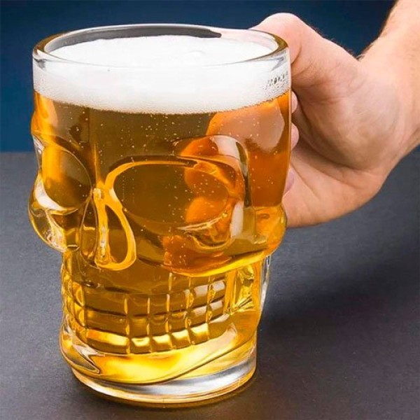 Encontraproduto.com.br - Caneca De Chopp Vidro Class Home Caveira 510 ML 1160