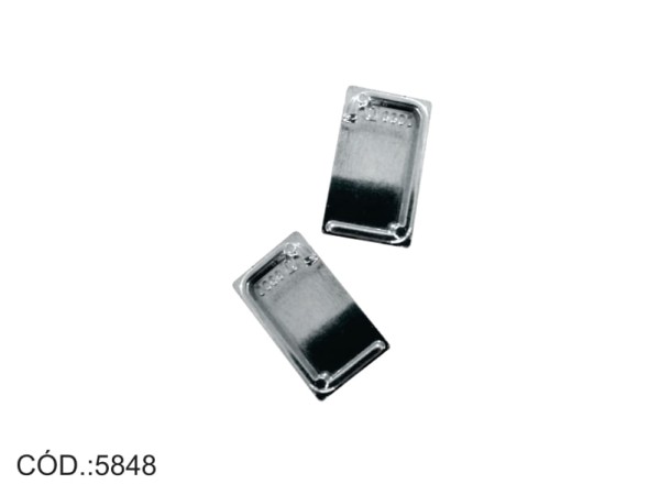 Encontraproduto.com.br - Ponteira Cromado para Puxador 47L Pacote C/ 25 Pares Mmo