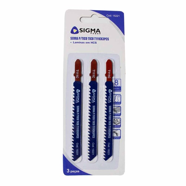 Encontraproduto.com.br - Serra Para Tico Tico 3 Peças T 111c Sigma Power