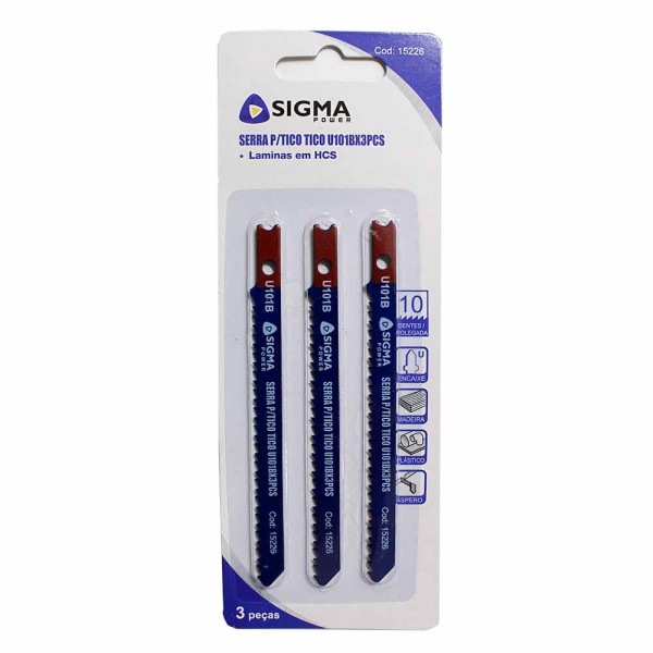Encontraproduto.com.br - Serra Para Tico Tico 3 Peças U101B Sigma Power