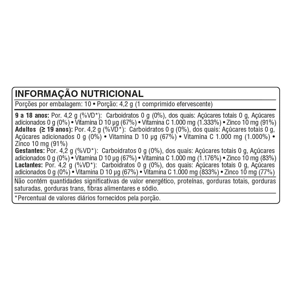 Encontraproduto.com.br - Suprabio C Tripla Acao Com 10 Comprimidos Efervescentes 1g Laranja