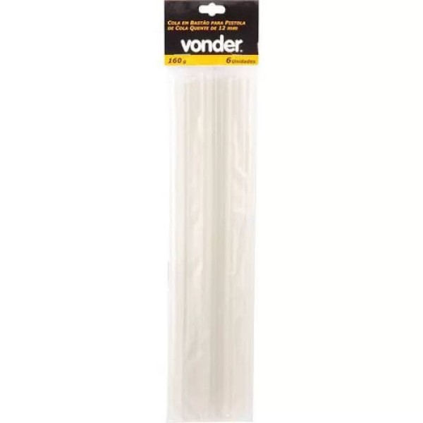 Cola Para Pistola Silicone Contem 6 Peças 12mm VONDER