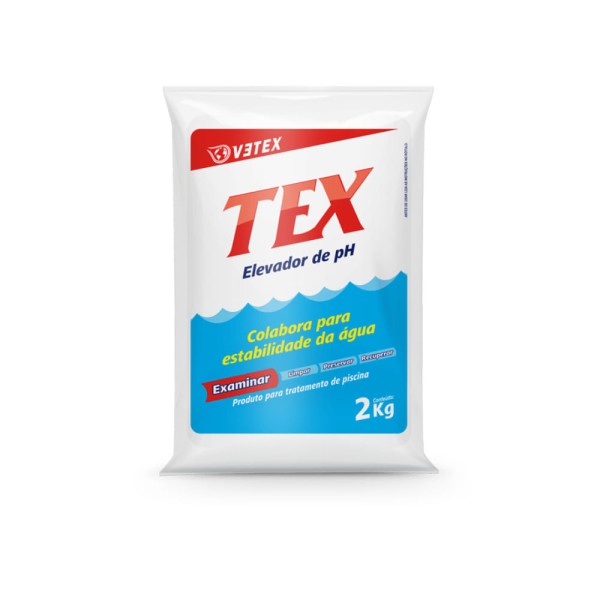 Tex Elevador Ph Saco 2kg Alcalino Para Piscina - V3tex Tex Elevador Ph 2kg Sc Alcal P/ Piscina