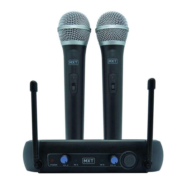 Encontraproduto.com.br - Microfones MXT UHF-202 Dinâmico Dinâmicos cor preto