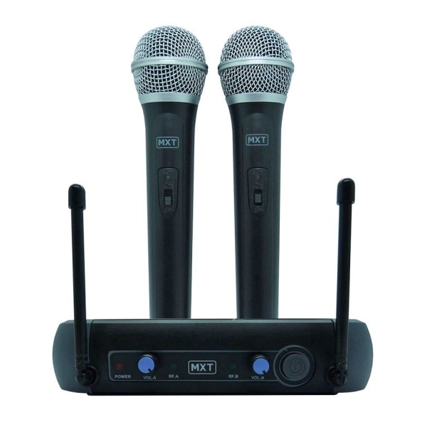 Encontraproduto.com.br - Microfones MXT UHF-202 Dinâmico Dinâmicos cor preto