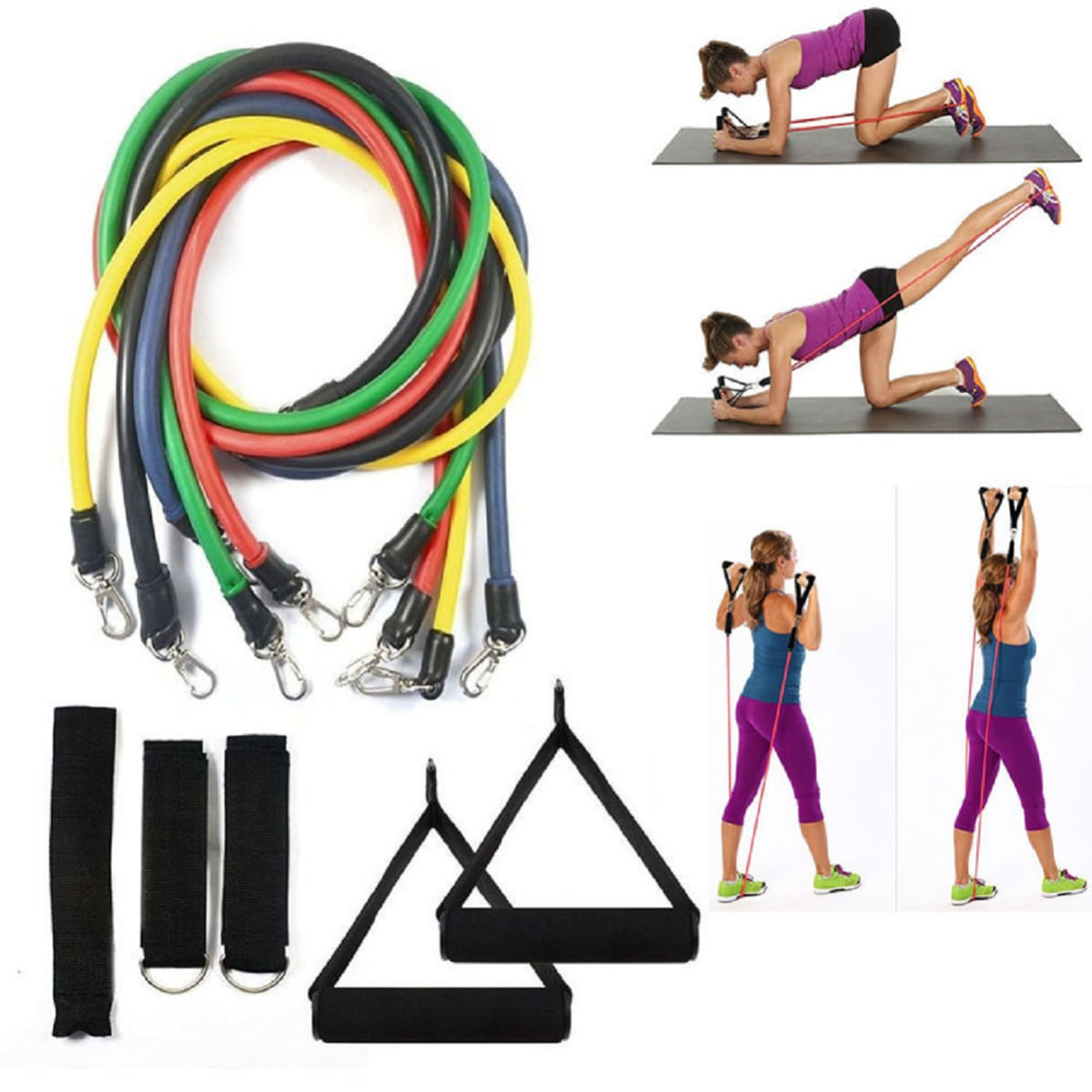 Encontraproduto.com.br - Kit de elásticos WCT Fitness