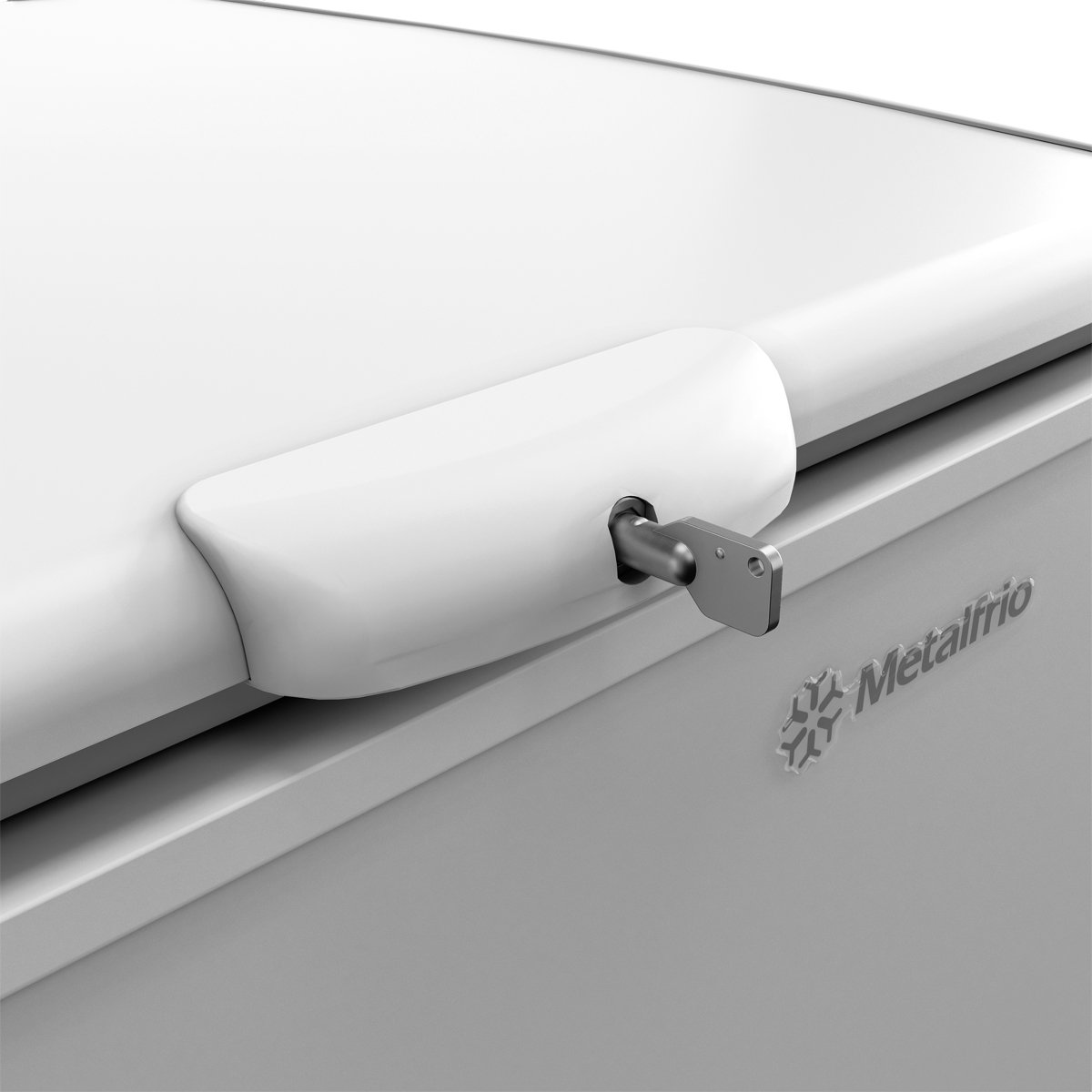 Encontraproduto.com.br - Freezer Metalfrio Horizontal Inverter 419L Branco Dupla Ação Bivolt DA420IFT00