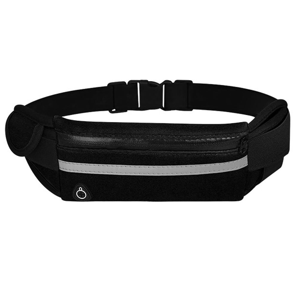 Pochete para Corrida Fitness porta Celular chaves Impermeável Preto CBRN19472