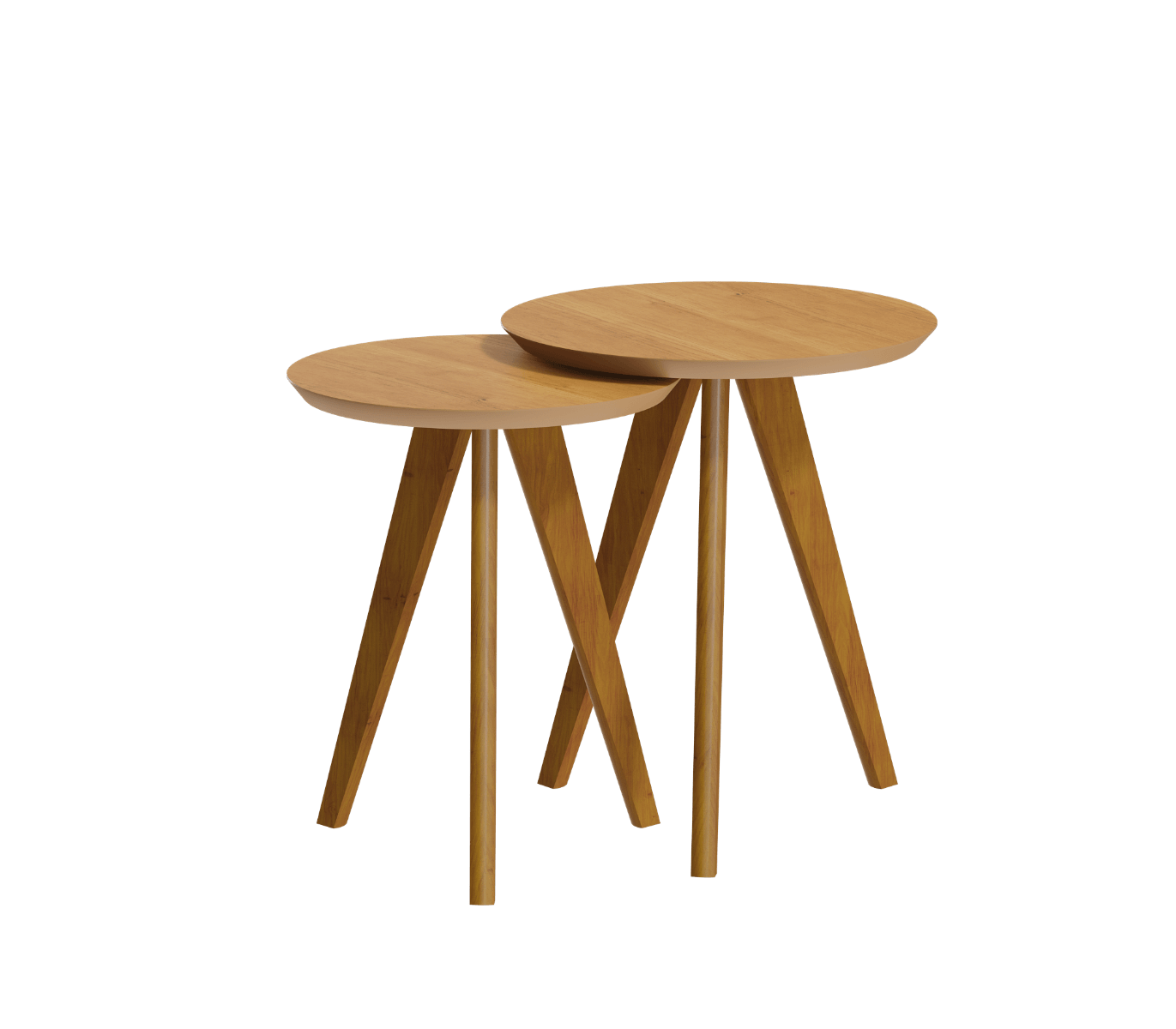 Conjunto Mesa Lateral Redonda - Nature