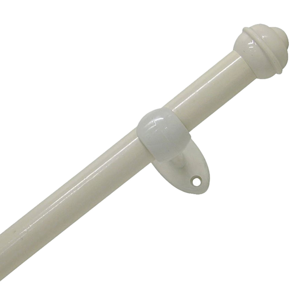 Encontraproduto.com.br - Kit para Varão 2mx19mm com Suporte de Madeira Bella Arte Palha