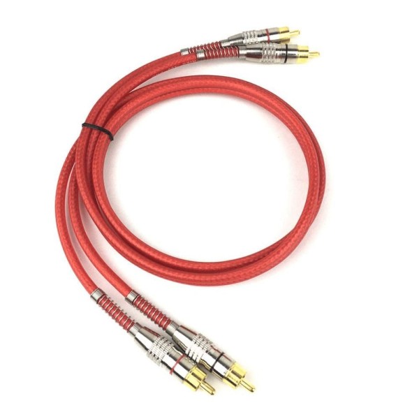 Encontraproduto.com.br - Cabo RCA Macho X Macho Technoise 400 PRO Blindado 5MM Vermelho - 1M