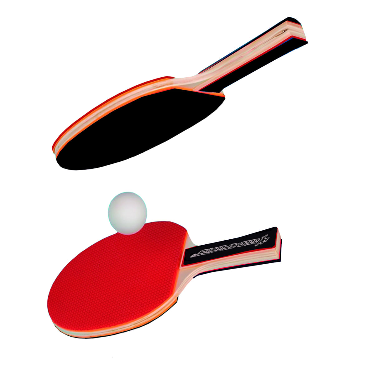 Kit Tênis de Mesa Gold Sports Advanced  - 2 Raquetes e 3 Bolas
