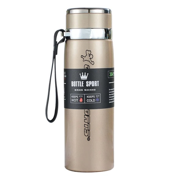 Encontraproduto.com.br - Garrafa Térmica Gold Sports Adventure Smart Dupla Camada em Aço inoxidável 316 800ml  Com Infusor