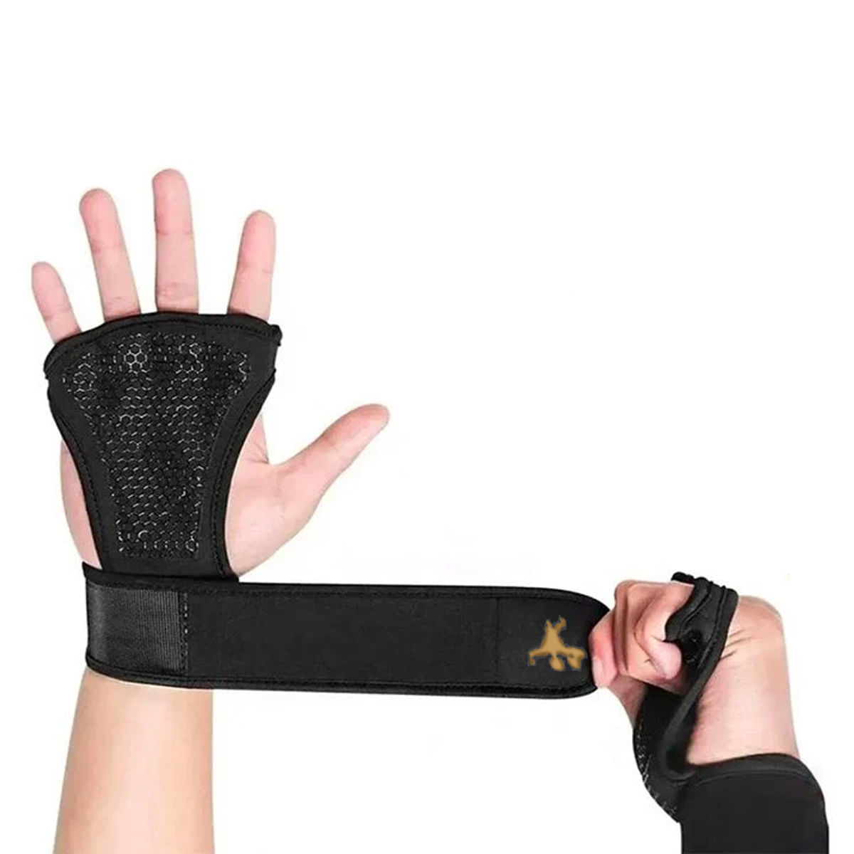 Luva Com Munhequeira CrossTrainer Gold Sports Weight