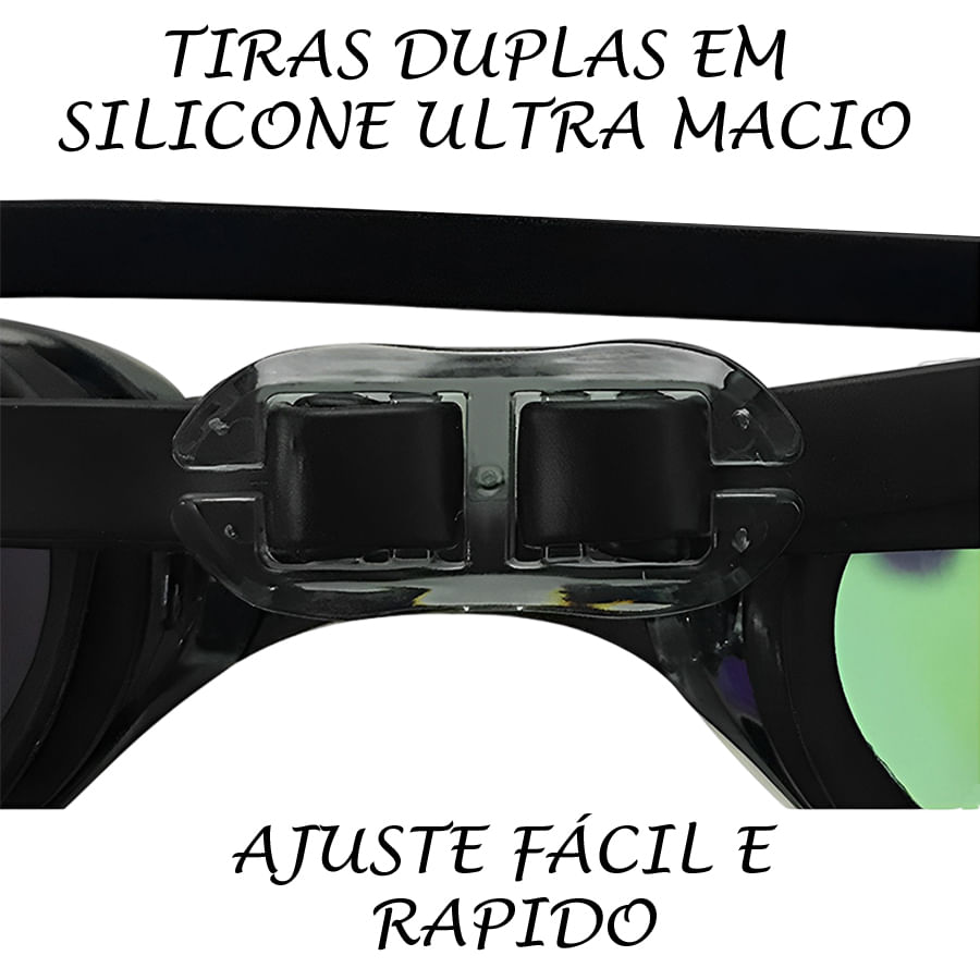 Encontraproduto.com.br - Óculos de Natação Gold Sports Snake Performance 5.0 - Lentes Clear HD