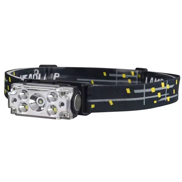 Lanterna Cabeça Gold Sports Magnética Leds Cob RecarregáveL Prova de Água 4 Modos de Iluminação