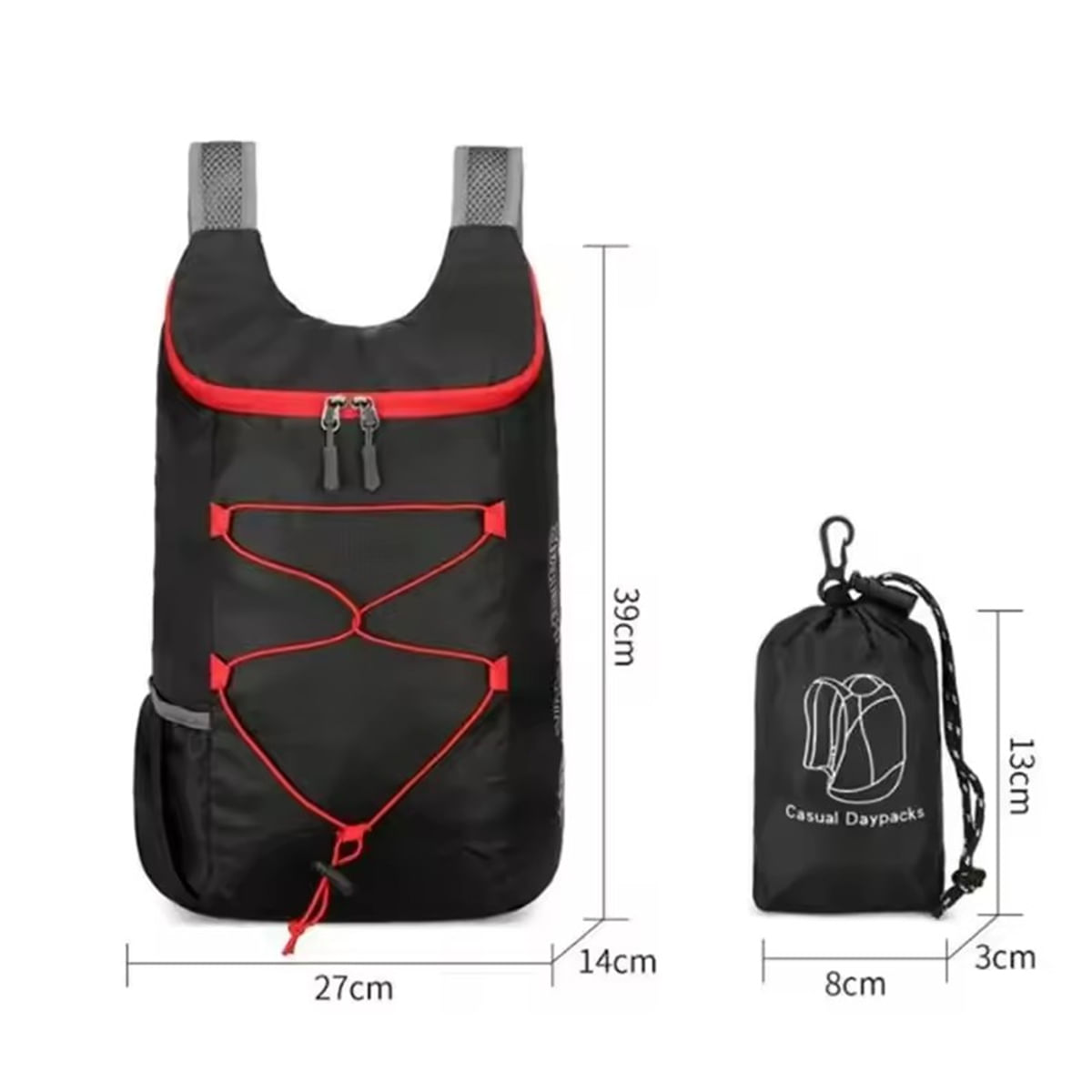 Mochila Gold Sports Dobrável Portátil Splashproof 10 litros