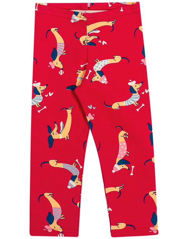 Legging Elian Infantil Menina Cotton Leve com Estampa Sortida Colorida 1/3 - 231777