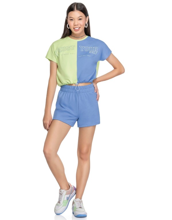 Conjunto Elian Juvenil Menina Verão Estampa Frontal 10/18 - 271315