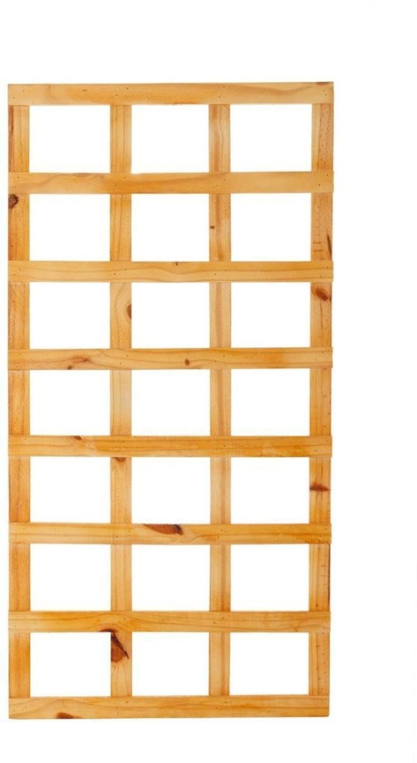 Treliça de Madeira Pinus Horizontal Para Jardim Vertical Casa UD com Stein 60x120cm