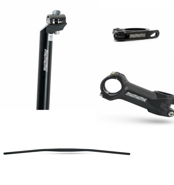 Kit bicicleta Guidão Mesa Canote Abraçadeira X-time xt-28