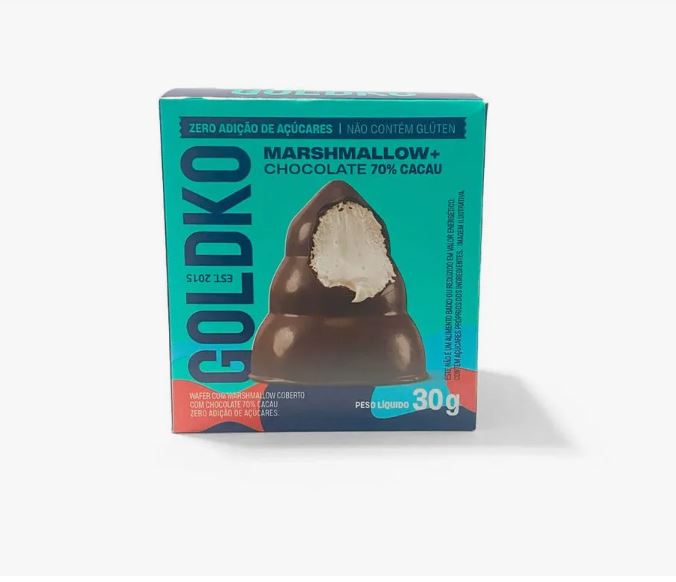 Encontraproduto.com.br - Wafer Musa Com Marshmallow Coberto de Chocolate 70% Cacau Zero Açúcar 30g