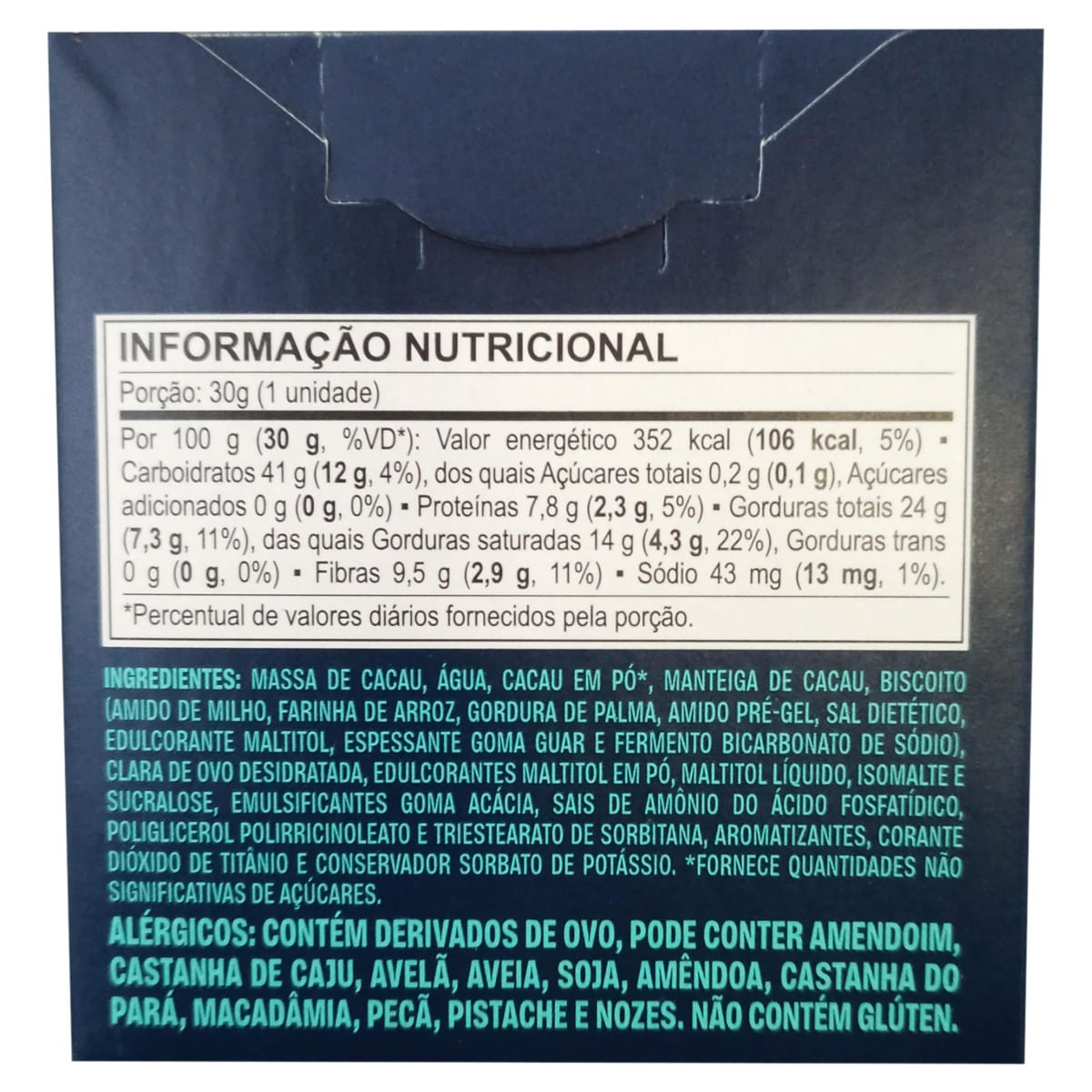 Encontraproduto.com.br - Wafer Musa Com Marshmallow Coberto de Chocolate 70% Cacau Zero Açúcar 30g