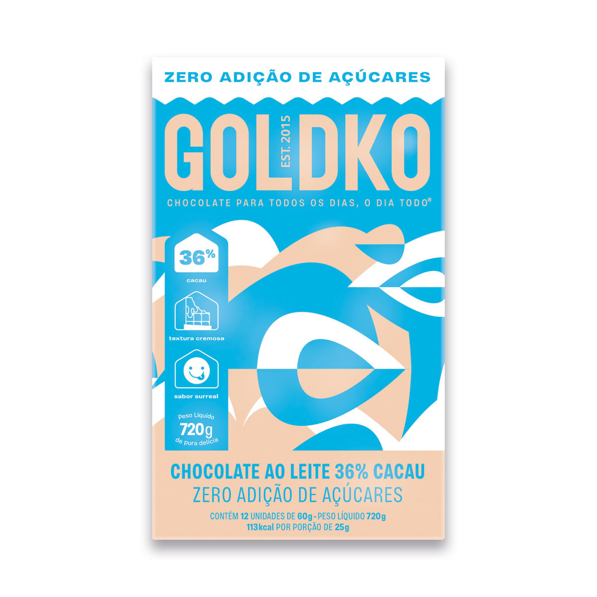 Encontraproduto.com.br - Chocolate Goldko Ao Leite Zero Açúcar Pacote 80g