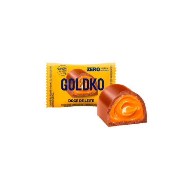 Kit 3 Bombom Goldko Doce De Leite Zero Adição De AçÃºcares 13,5g