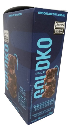 Display – Barra Chocolate ao leite zero adição de açúcares – 20g