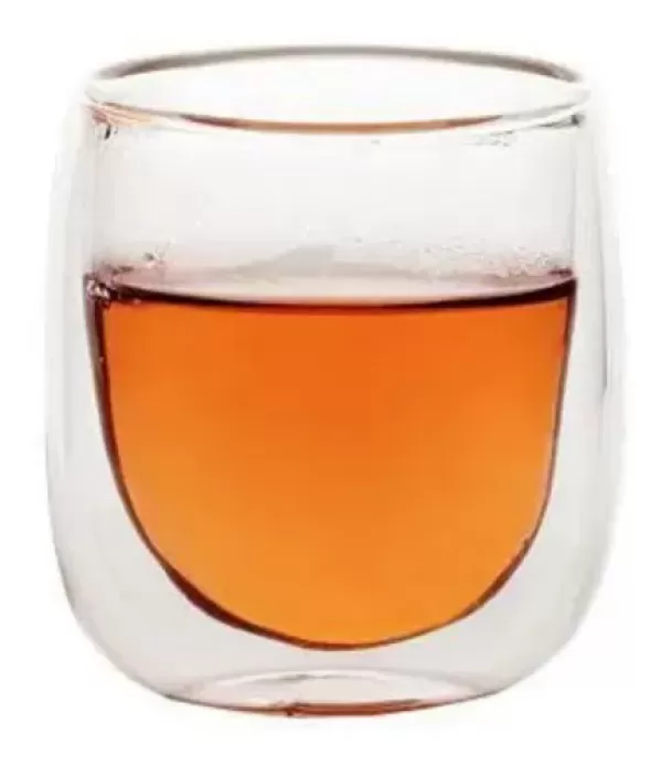 Copo de Vidro Duplo Expresso 80ml 2 Peças D0900