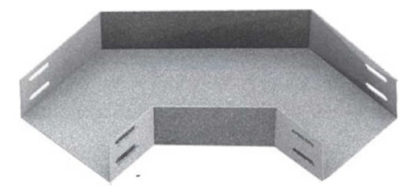 Curva Horizontal 20X10Cm 90° R150 Lisa Sem Virola #22 Pré Zincado CKE514 Kennedy