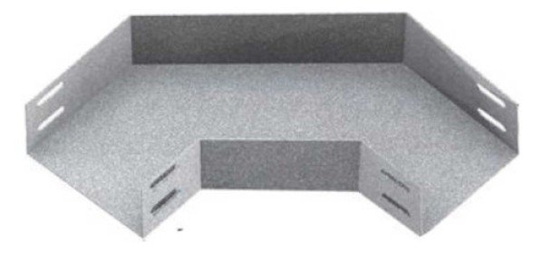 Curva Horizontal 10X10Cm 90° R150 Lisa Sem Virola #22 Pré Zincado CKE514 Kennedy