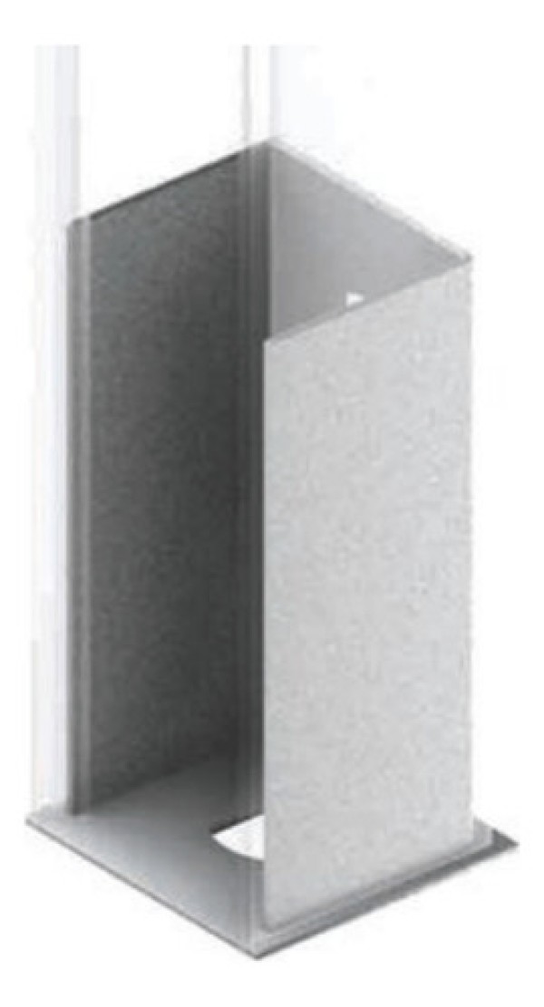 Sapata Interna 3,8X3,8Cm 1 Furo #18 Pré Zincado CKP130 Kennedy