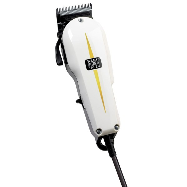Encontraproduto.com.br - Máquina de Cortar Cabelo Wahl Super Taper Branco 220V