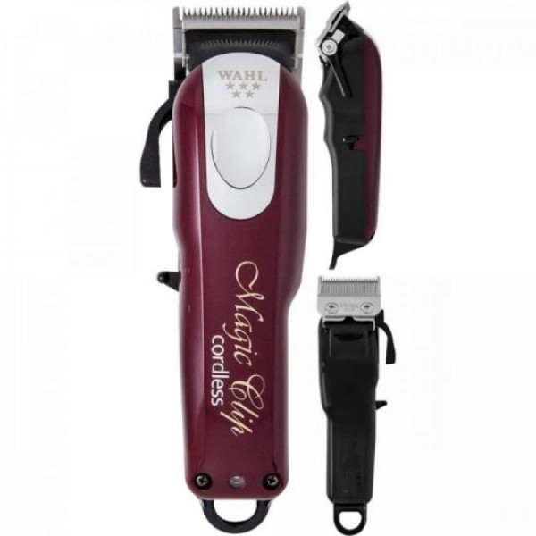 Encontraproduto.com.br - Máquina de Cortar Cabelo Wahl Magic Clip Cordless Vermelho Bivolt