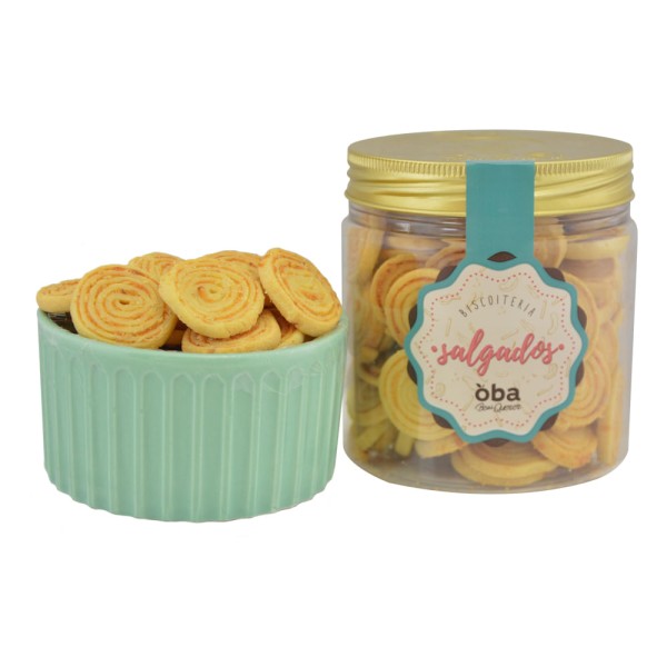 Biscoito Medalhão De Parmesão Com Alho E Gergelim Oba Bem Querer 200 G
