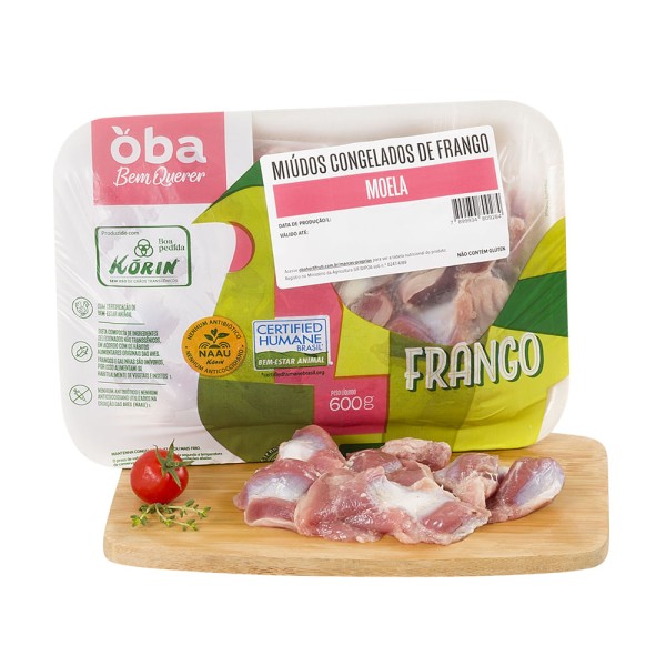 Encontraproduto.com.br - Moela De Frango Congelada Sem Transgênico Oba Bem Querer 600 G