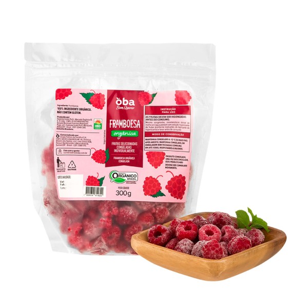 Framboesa Orgânica Congelada Oba Bem Querer 300 G