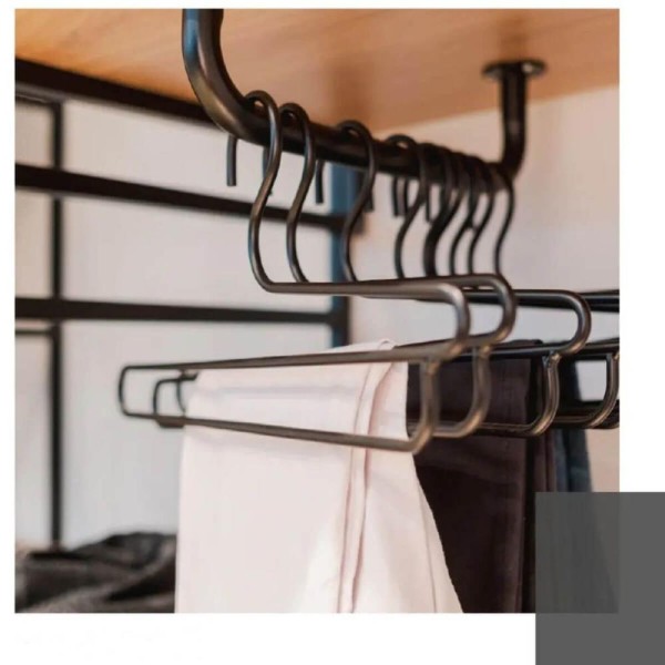 Encontraproduto.com.br - Suporte Tubo Para Cabides Arara Cabideiro 73cm De Teto Closet Masutti Preto