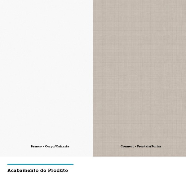 Encontraproduto.com.br - Armário Basculante Misto Perola 120cm 1 Porta Fechada 1 Porta Com Vidro Reflecta Prata Luciane