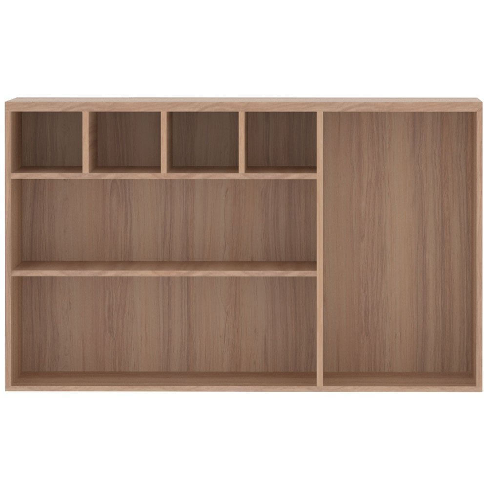 Encontraproduto.com.br - Armário Aéreo 120cm Luciane Yara 2 Portas Vidro Nicho Garrafeiro 1311