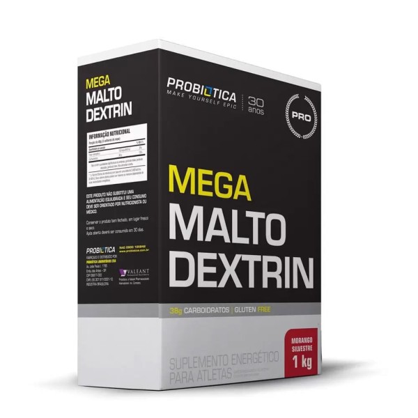 Encontraproduto.com.br - Mega Maltodextrin Morango Probiótica 1kg