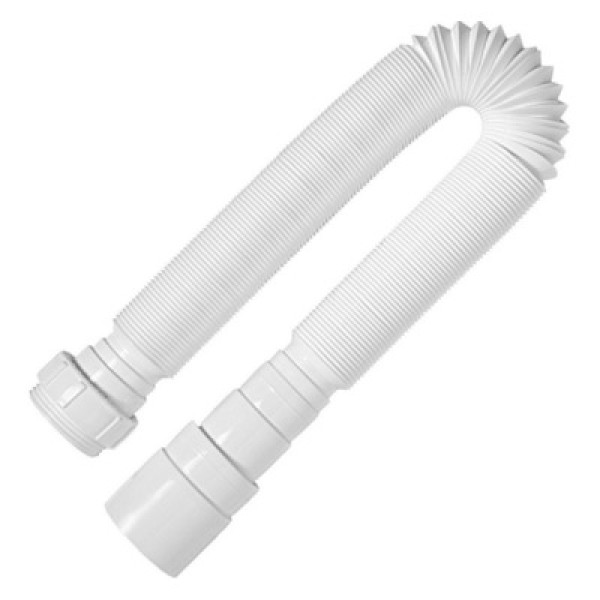 Encontraproduto.com.br - Sifão Extensível Universal Longo Branco 2m DN38/40/48/50 Blukit