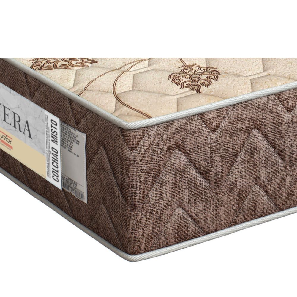 Encontraproduto.com.br - Colchão Solteiro Matera St (eps - D33 Misto Espuma) 24x78x188cm Marrom-bege