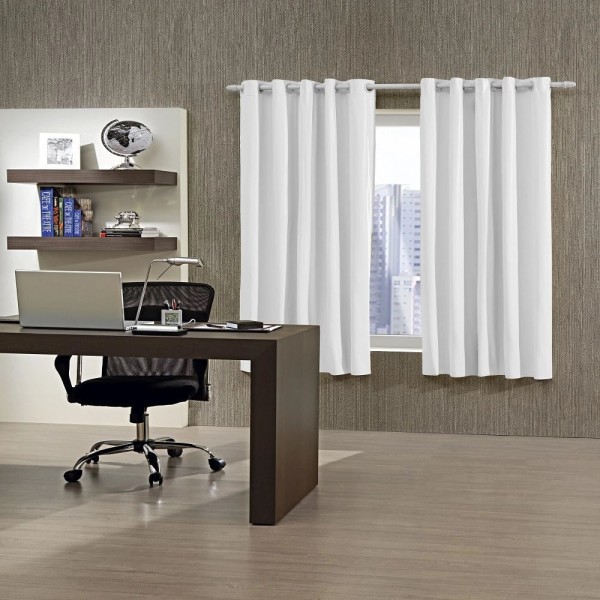 Encontraproduto.com.br - Cortina Bella Janela 200x170 Com Ilhós Branco