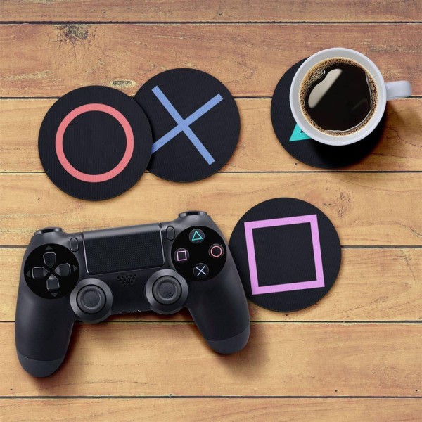 Encontraproduto.com.br - Jogo De Porta Copos Botões De Controle Ps4 - 4 Peças
