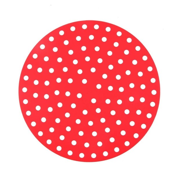 Encontraproduto.com.br - Protetor Forro Reutilizável Para Fornos Fritadeira Air Fryer Vermelho